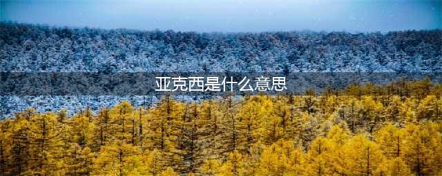 新疆方言“亚克西”！(亚克西是什么意思)