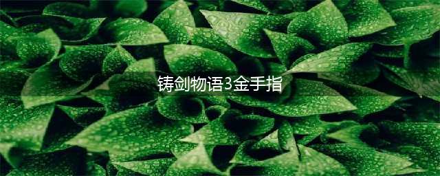 《铸剑物语3》金手指资源整理大全