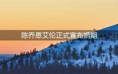 陈乔恩艾伦正式宣布婚期 女方曾拍到现身医院备孕(陈乔恩艾伦正式宣布婚期)