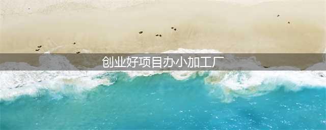 开办小型加工厂创业，有哪些好的项目？推荐几个供参考(创业好项目办小加工厂)