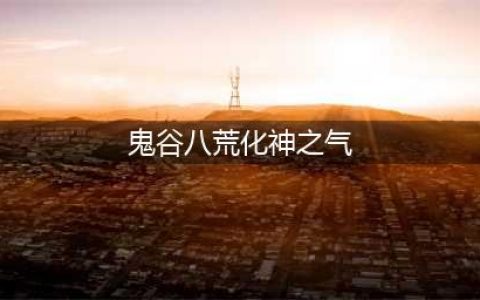 《鬼谷八荒》化神之气在哪 化神之气位置分享(鬼谷八荒化神之气)