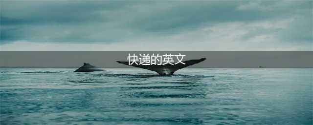 “快递”用英语怎么表达？不是express也不是delivery！(快递的英文)