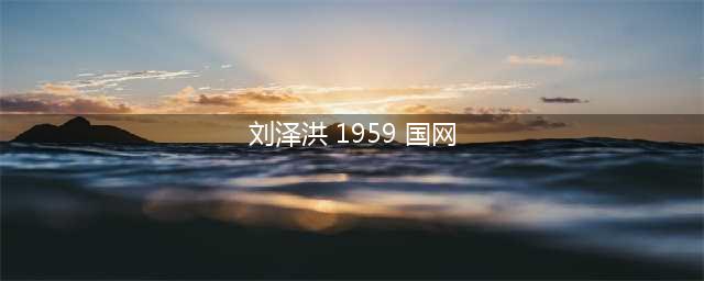 国网一位原副总经理履新大唐集团(刘泽洪 1959 国网)