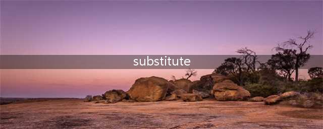 SUBSTITUTE函数怎么用？你知道吗？(substitute)