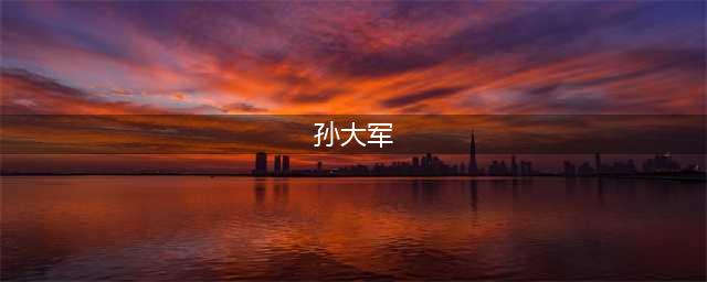 孙大军（简历、图）(孙大军)