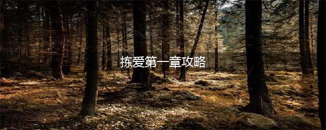 拣爱第一章怎么过?拣爱第一章攻略