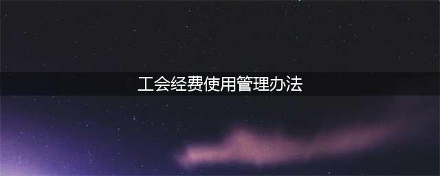 中华全国总工会办公厅关于印发《基层工会经费收支管理办法》 的通知(工会经费使用管理办法)