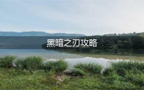 《暗黑破坏神4》黑暗之刃获得方法