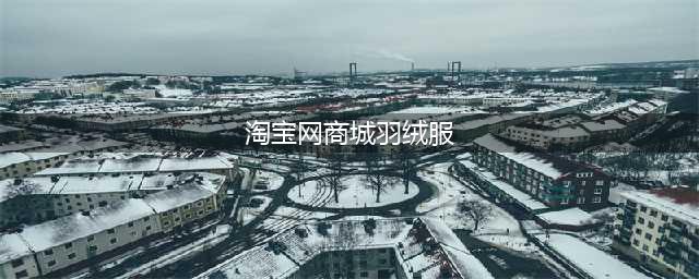 羽绒服清单 | 8家淘宝店推荐(淘宝网商城羽绒服)