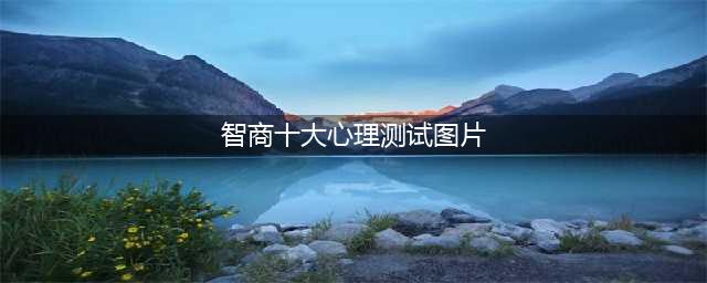 9张幅智商测试图，看懂你就是天才！(智商十大心理测试图片)