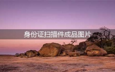 身份证照片怎么制作为扫描件？最简单的两种方法(身份证扫描件成品图片)