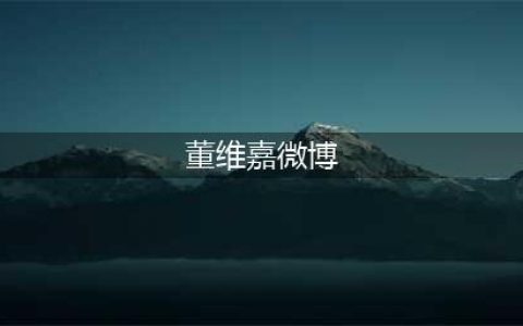 主持人出身的美女演员，曾与林文龙传绯闻，如今33岁却还是单身(董维嘉微博)
