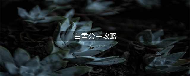 汉字魔法白雪公主图文通关攻略(白雪公主攻略)
