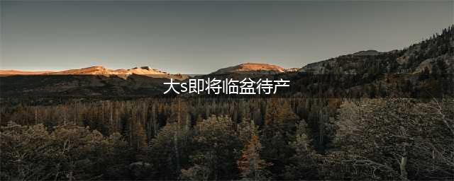 大S即将临盆待产 汪小菲发文给老婆加油(大s即将临盆待产)