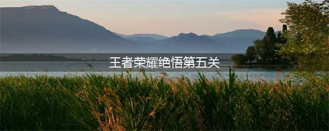 《王者荣耀》绝悟挑战第5关怎么过 绝悟挑战第5关攻略(王者荣耀绝悟第五关)