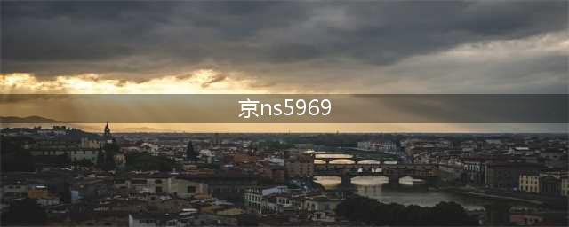 今天，京NS5969气炸全国网友！刚刚，司机疑似自首！(京ns5969)
