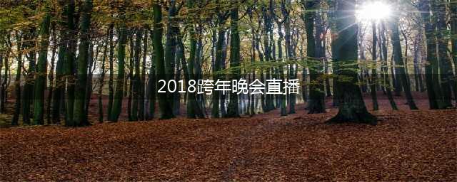 这几家拿到2018跨年晚会牌照的卫视都有哪些动作？(2018跨年晚会直播)