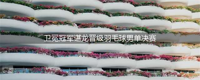 东京奥运会羽毛球男单：卫冕冠军谌龙以2:0淘汰对手 晋级决赛(卫冕冠军谌龙晋级羽毛球男单决赛)