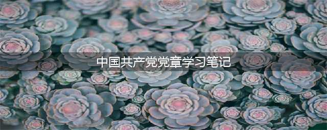 学习党章 知党爱党 | 党章修正案学习笔记③(中国共产党党章学习笔记)