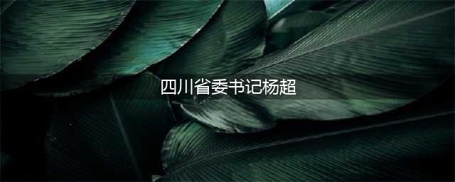 【党史博览】杨超：全心全意为人民服务的一生(四川省委书记杨超)