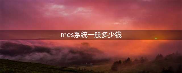 汽配行业mes系统一套要多少钱？(mes系统一般多少钱)