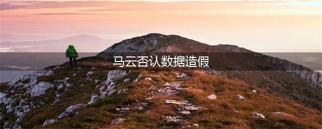 马云否认数据造假，在数据时代，每一分钱都极其准确(马云否认数据造假)