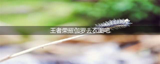 伽罗新皮肤长裙太碍眼，去掉长裙后，王者峡谷第一腿(王者荣耀伽罗去衣图吧)