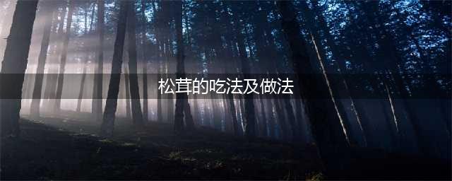 新鲜松茸的N种吃法，教你十三种方法荡漾舌尖上的美味(松茸的吃法及做法)