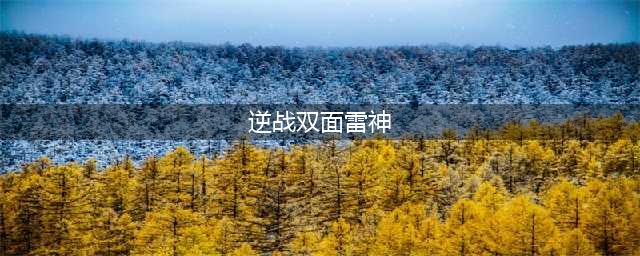 《逆战》PVP模式热门武器大盘点(逆战双面雷神)