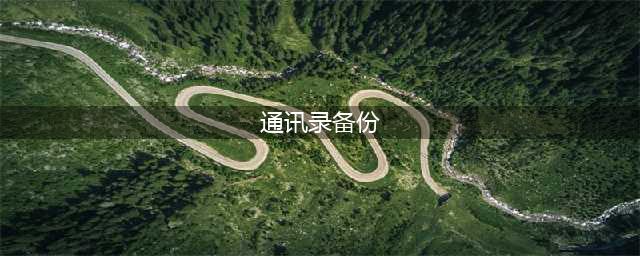 手机通讯录怎么备份？三个方法教你(通讯录备份)