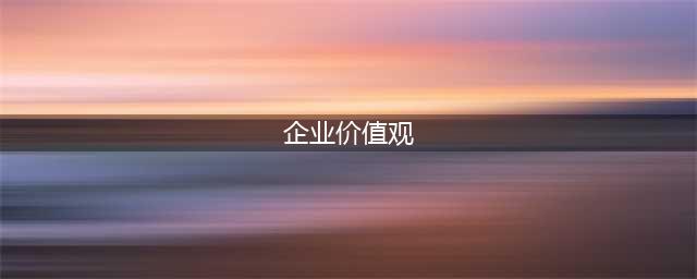 56家著名企业使命、愿景、核心价值观(企业价值观)
