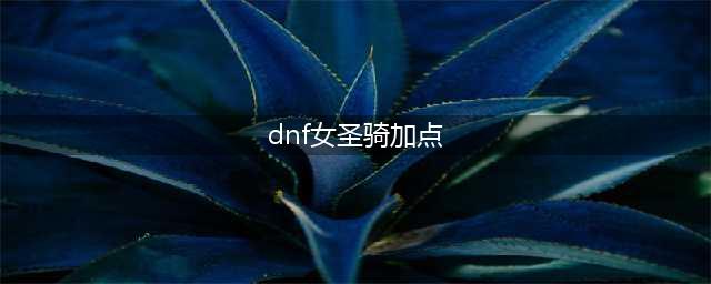 《DNF》女圣骑三觉技能怎么加点 女圣骑三觉技能加点方法(dnf女圣骑加点)
