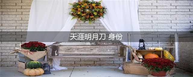 《天涯明月刀手游》六大身份攻略 身份属性及有什么效果(天涯明月刀 身份)