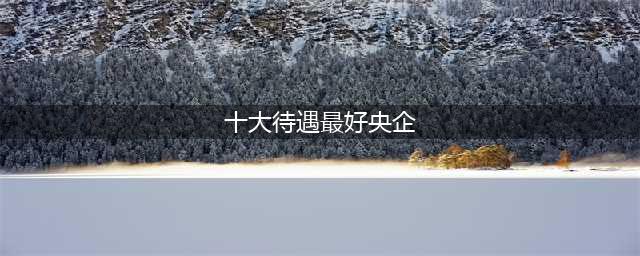 全国待遇最好的十大国企！！！有机会就别错过了(十大待遇最好央企)
