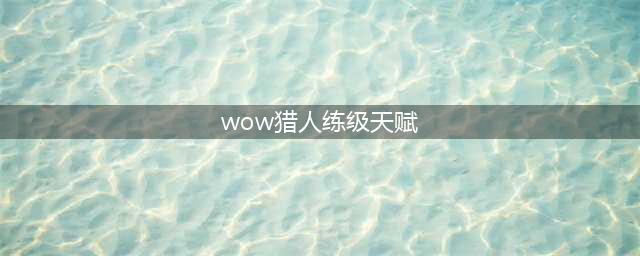 《魔兽世界怀旧服》猎人练级天赋怎么点 猎人练级天赋加点攻略(wow猎人练级天赋)