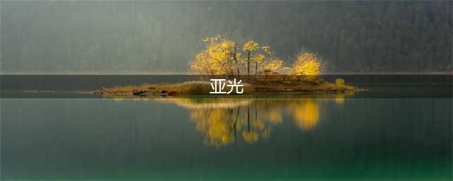 究竟是“亚光”，还是“哑光”？(亚光)