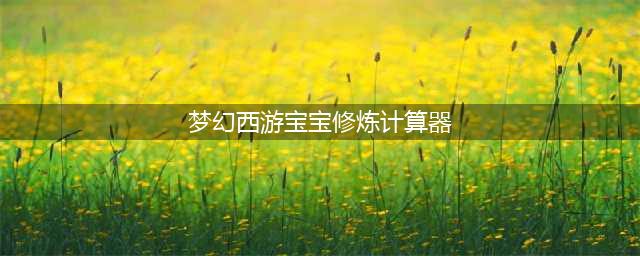 《梦幻西游3D》手游修炼技能计算器下载 最新版计算器工具箱(梦幻西游宝宝修炼计算器)