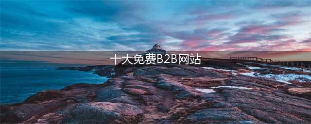 中国十大顶级免费 B2B 网站推荐(十大免费B2B网站)