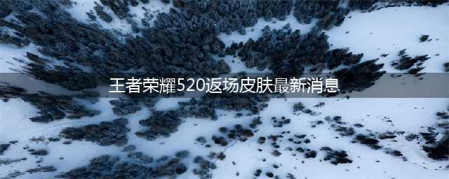 2022最新王者荣耀520皮肤有哪些 520返场皮肤介绍(王者荣耀520返场皮肤最新消息)