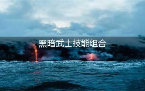 《dnf》黑暗武士技能组合(黑暗武士技能组合)