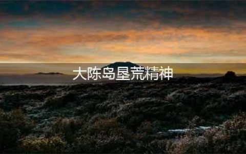 学习“大陈岛垦荒精神”，建设美好生活(大陈岛垦荒精神)