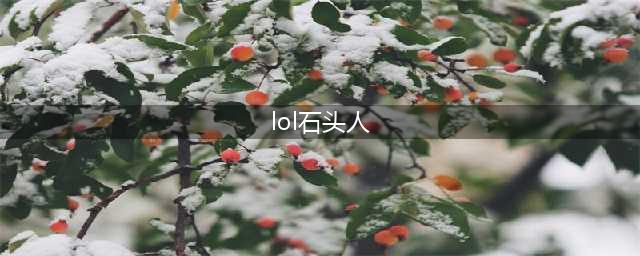 LOL/英雄联盟石头人叫什么名字
