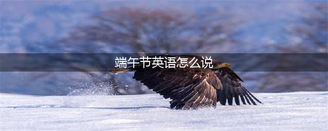 【双语说节日】如何向老外介绍端午节？(端午节英语怎么说)