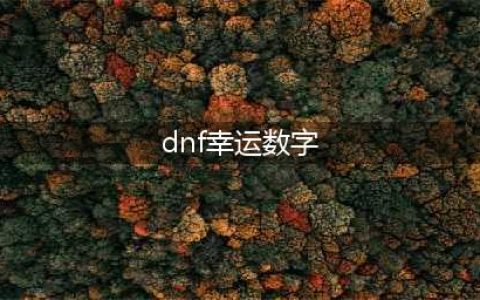 DNF幸运数字猜猜猜活动攻略 幸运数字答案是什么(dnf幸运数字)