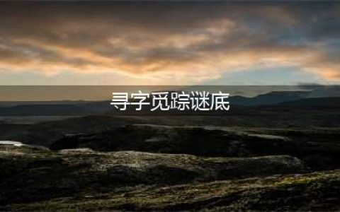 《阴阳师》寻字觅踪谜底答案介绍 寻字觅踪谜底是什么