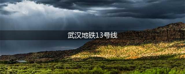 牛掰！武汉地铁13号线计划纳入第五轮建设！最高时速160公里(武汉地铁13号线)