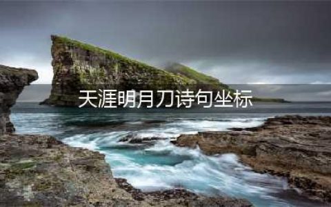 天涯明月刀手游诗人位置坐标汇总