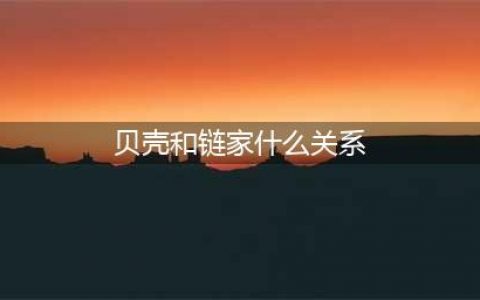 贝壳和链家什么关系？深度解析贝壳与链家的关系(贝壳和链家什么关系)