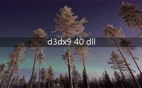 《NBA2K OL》缺少d3dx940dll怎么办 缺少d3dx940dll解决方法介绍(d3dx9 40 dll)