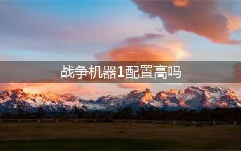 《战争机器战略版》配置要求介绍 配置要求高吗(战争机器1配置高吗)